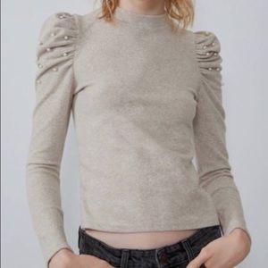Zara sweater with Pearl detail